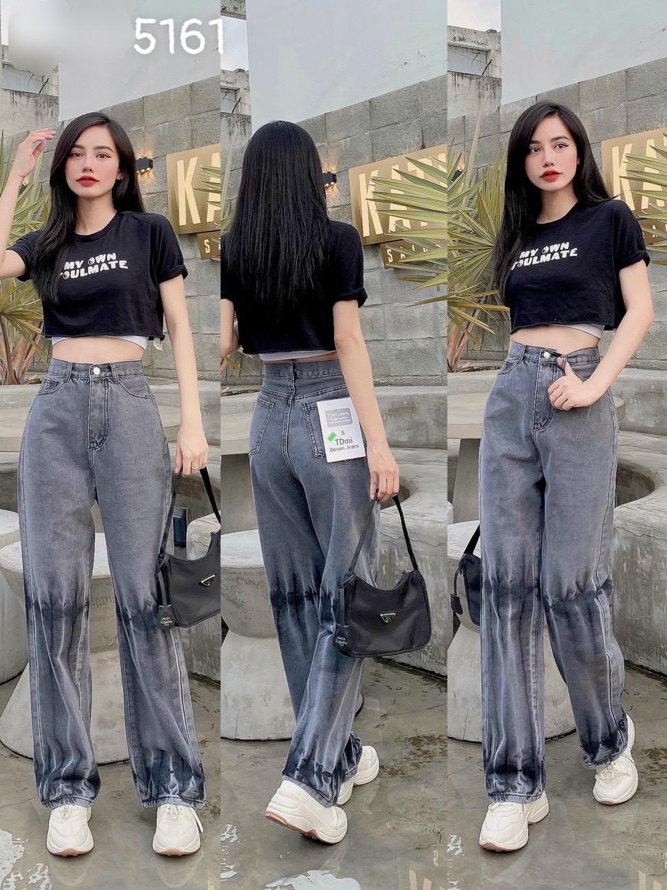 QUẦN BAGGY JEAN NỮ ỐNG SUÔNG LƯNG CAO LOANG MÀU THỜI TRANG MỚI 2022