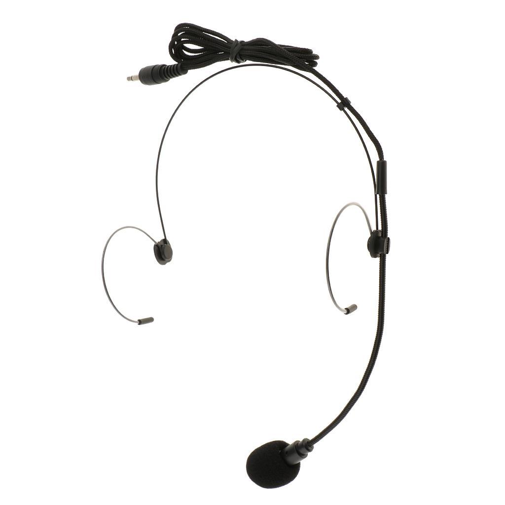 17X Mono Double Ear Hook Vacuum Tube Megaphones Microphone 3.5mm Straight Angle
