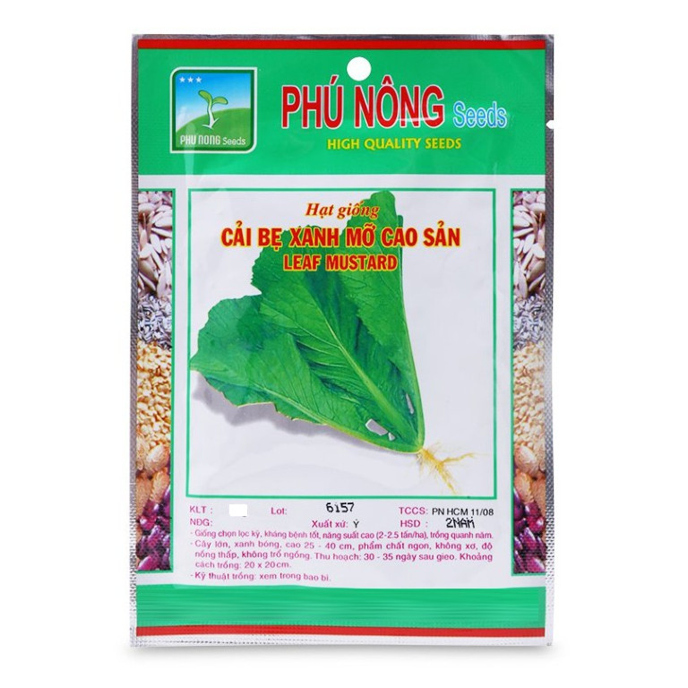 Hạt Giống Cải Bẹ Xanh Mỡ Cao Sản Phú Nông (50g /Gói)