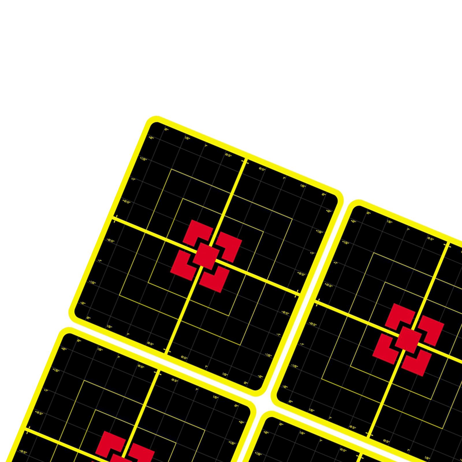 10-Sheet Shooting Targets - 10 Inch Self Adhesive Paper Reactive Stickers - Great for All , Rifles, Pistols,