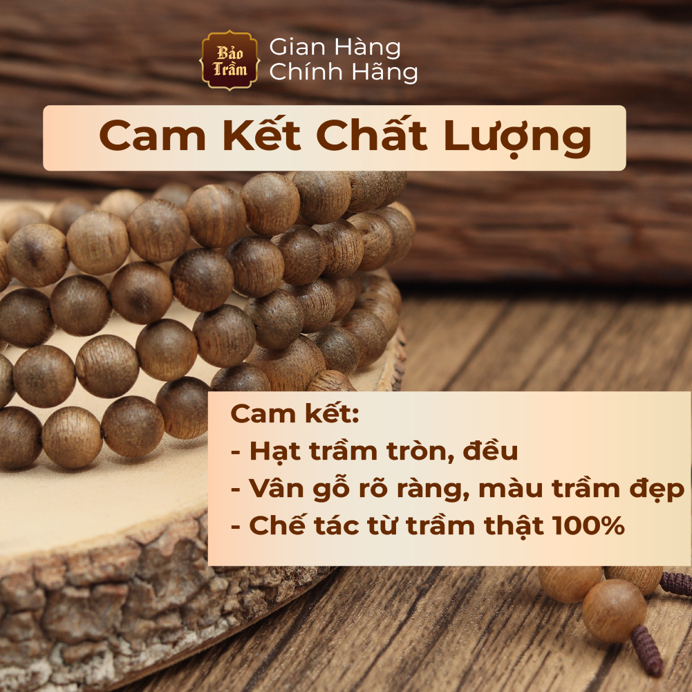 Vòng Trầm Hương Cao Cấp 18 ly – 13 Hạt