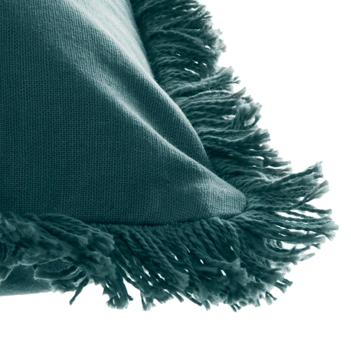 Gối tựa trang trí FRINGE màu xanh cổ vịt | Casa Nhà Home Furniture