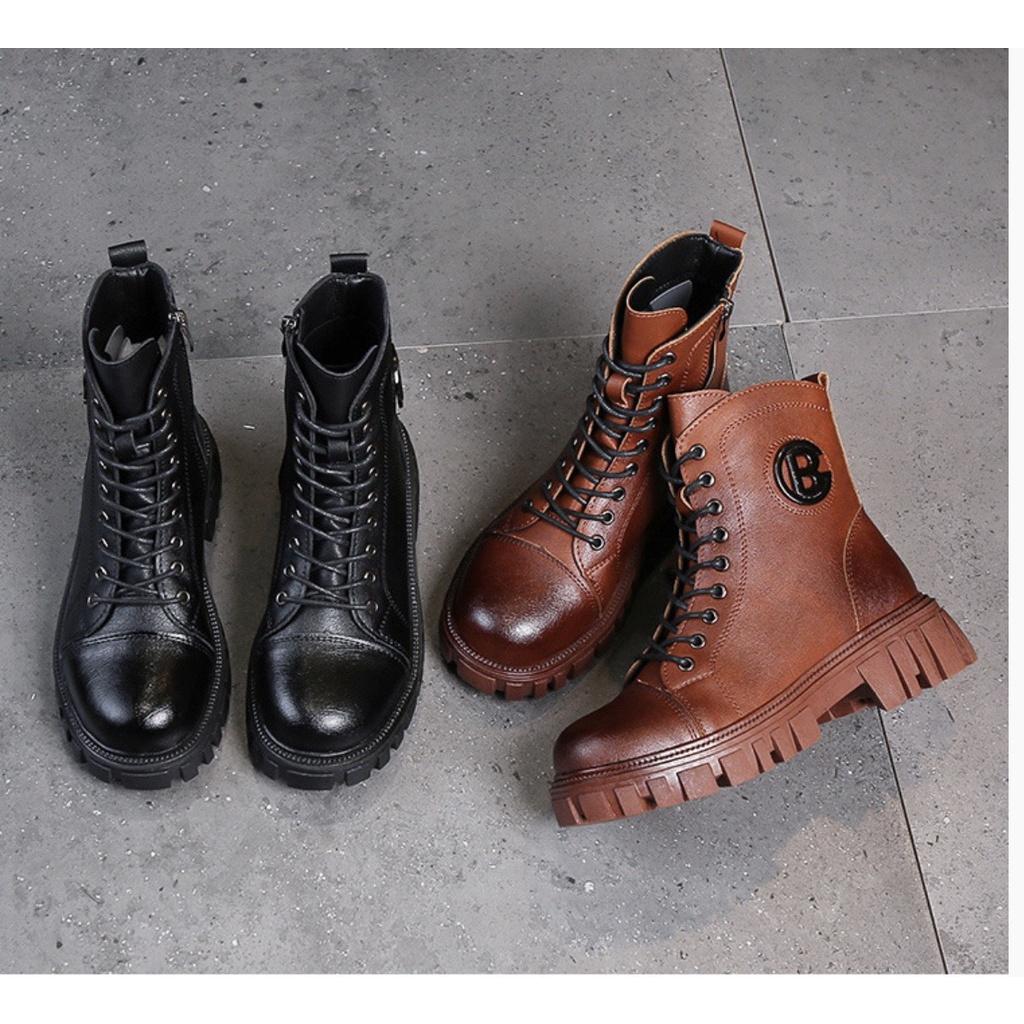 Bốt nữ chiến binh tag khuy chữ B (mã M02 - bốt khuy B