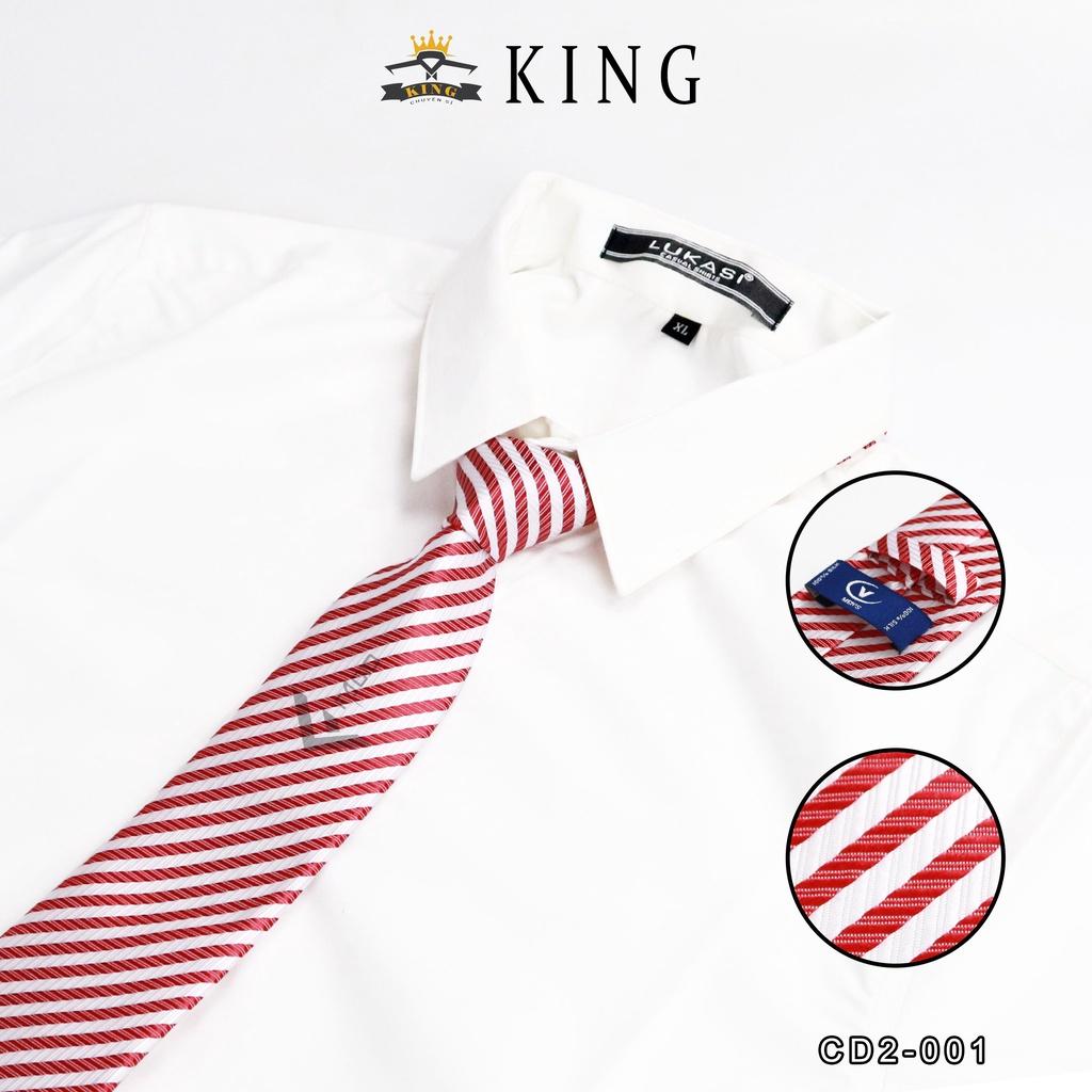 Cà vạt nam công sở bản 8cm KING caravat cao cấp giá rẻ vải silk lụa