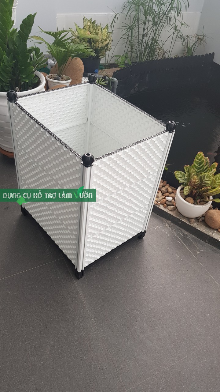CHẬU GHÉP 42*51*CAO 70CM, DAIM - JAPAN, MÀU TRẮNG