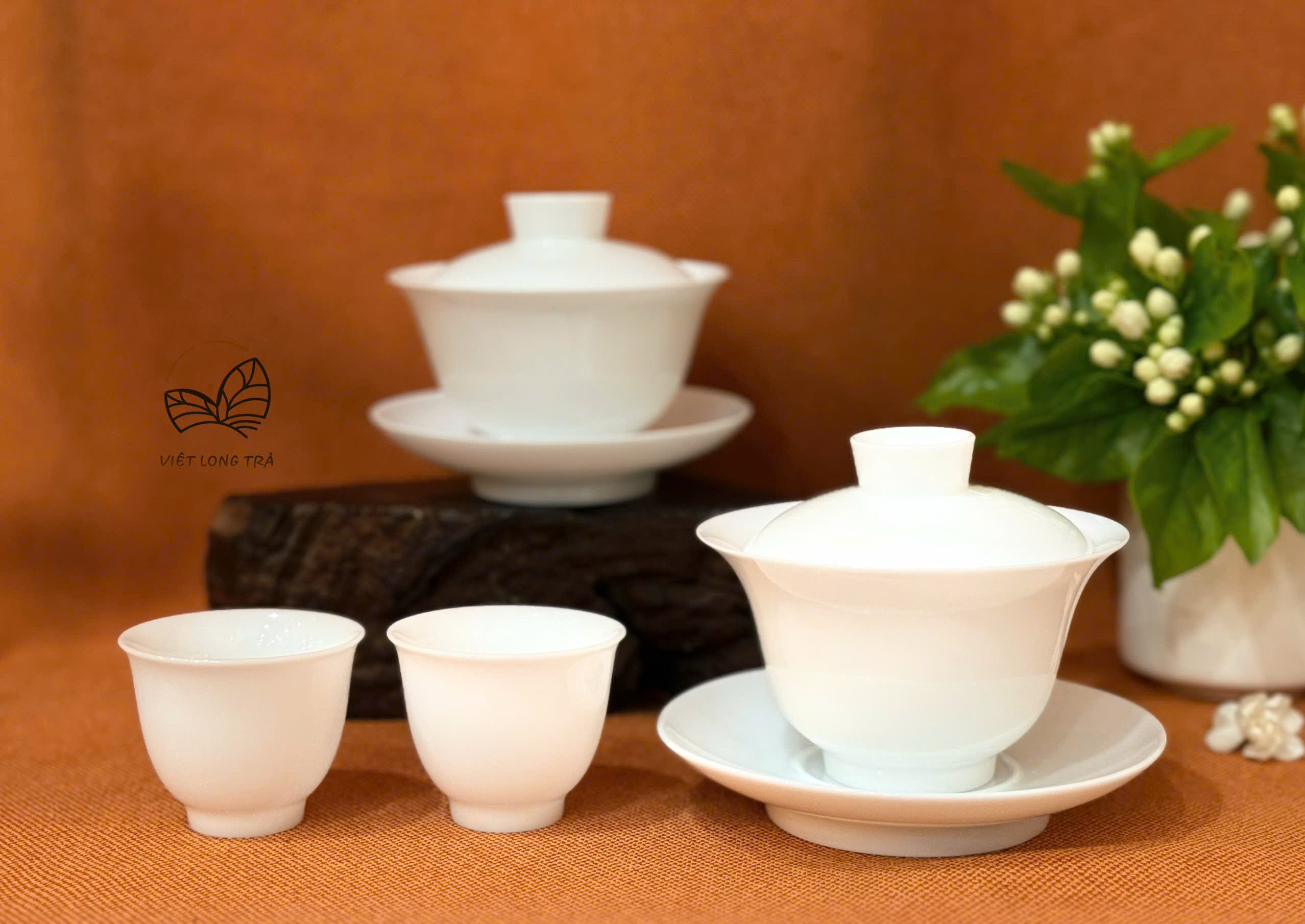 CHÉN KHẢI PHA TRÀ SỨ TRẮNG TRƠN THẤU QUANG - DUNG TÍCH 175ML - GAIWAN