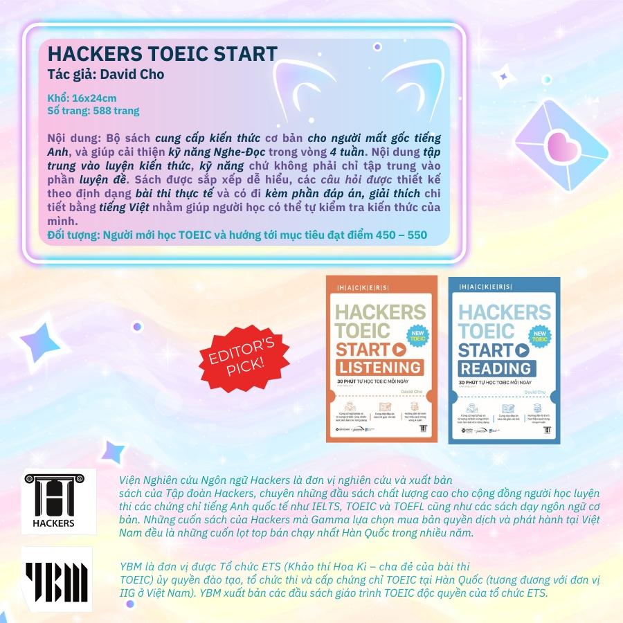 Sách Hackers Toeic Start Listening - Alphabooks - BẢN QUYỀN