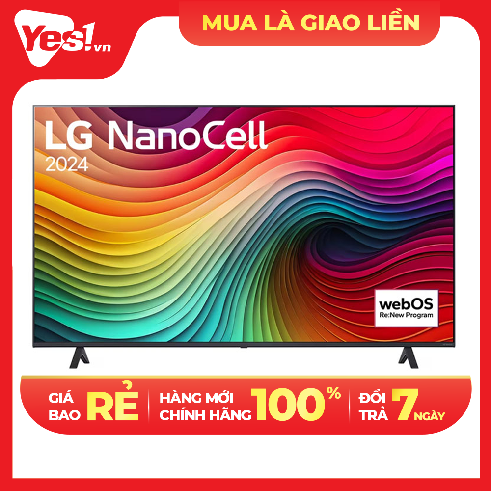 Smart Tivi NanoCell LG 4K 55 Inch 55NANO81TSA Mới 2024 - Hàng chính hãng - Giao HCM và 1 số tỉnh thành