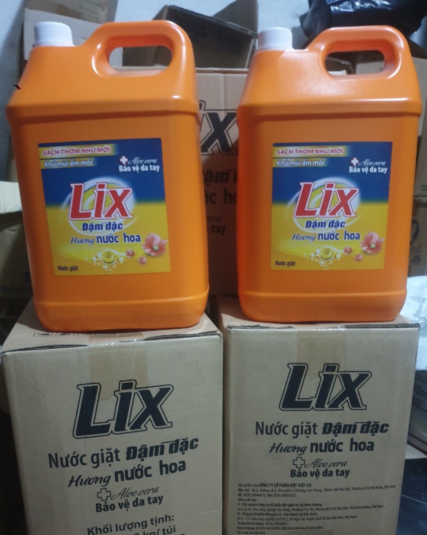 CAN NƯỚC GIẶT LIX HƯƠNG NƯỚC HOA 9KG