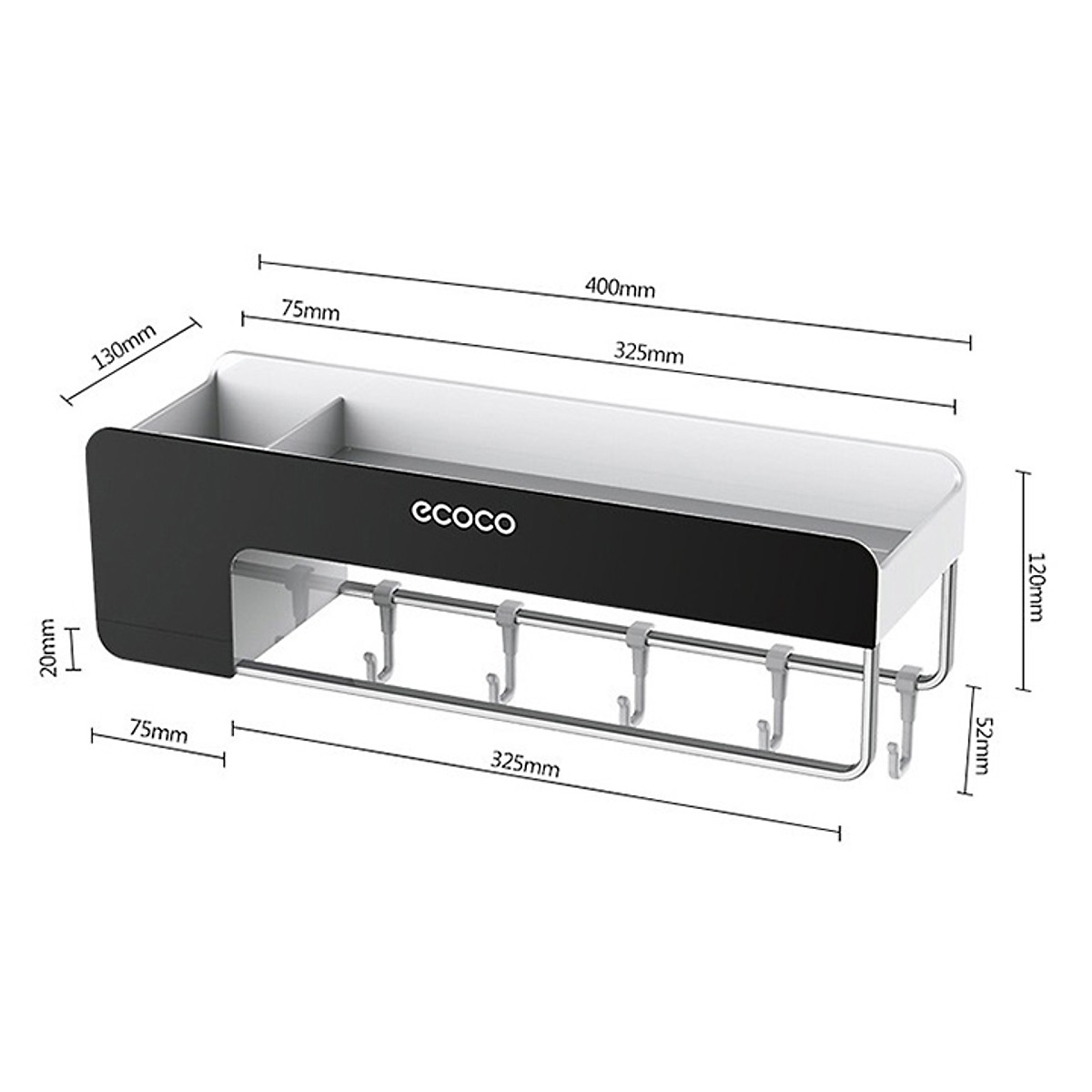 Kệ đa năng đựng đồ dùng dành cho nhà tắm/ nhà bếp Ecoco E1712
