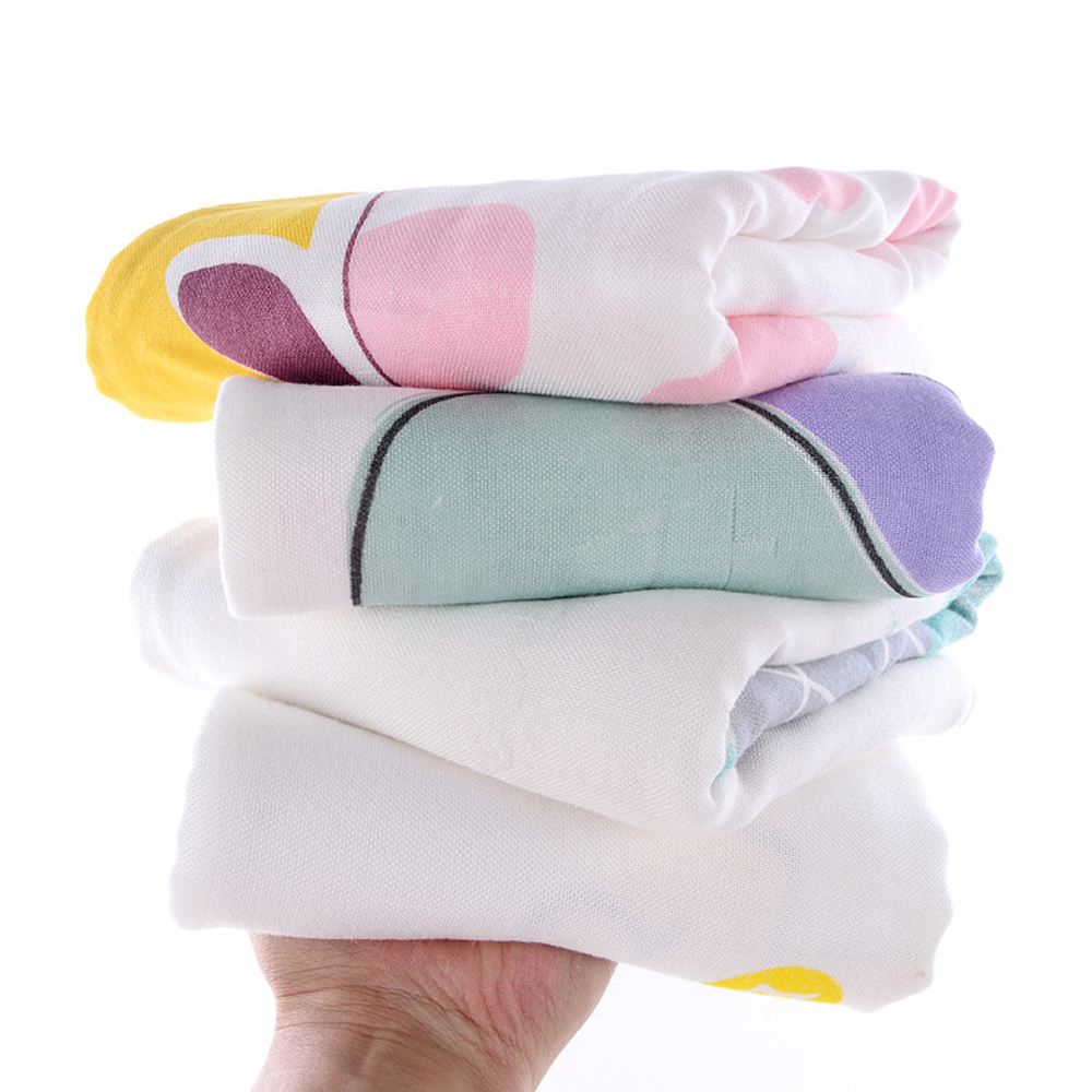 Chăn  đũi cho bé từ sơ sinh đến tiểu học chất liệu sợi tre thiên nhiên và sợi Cotton, loại siêu mềm mịn, KT: 110x110cm, Bamboo Home - hàng chính hãng BBH07