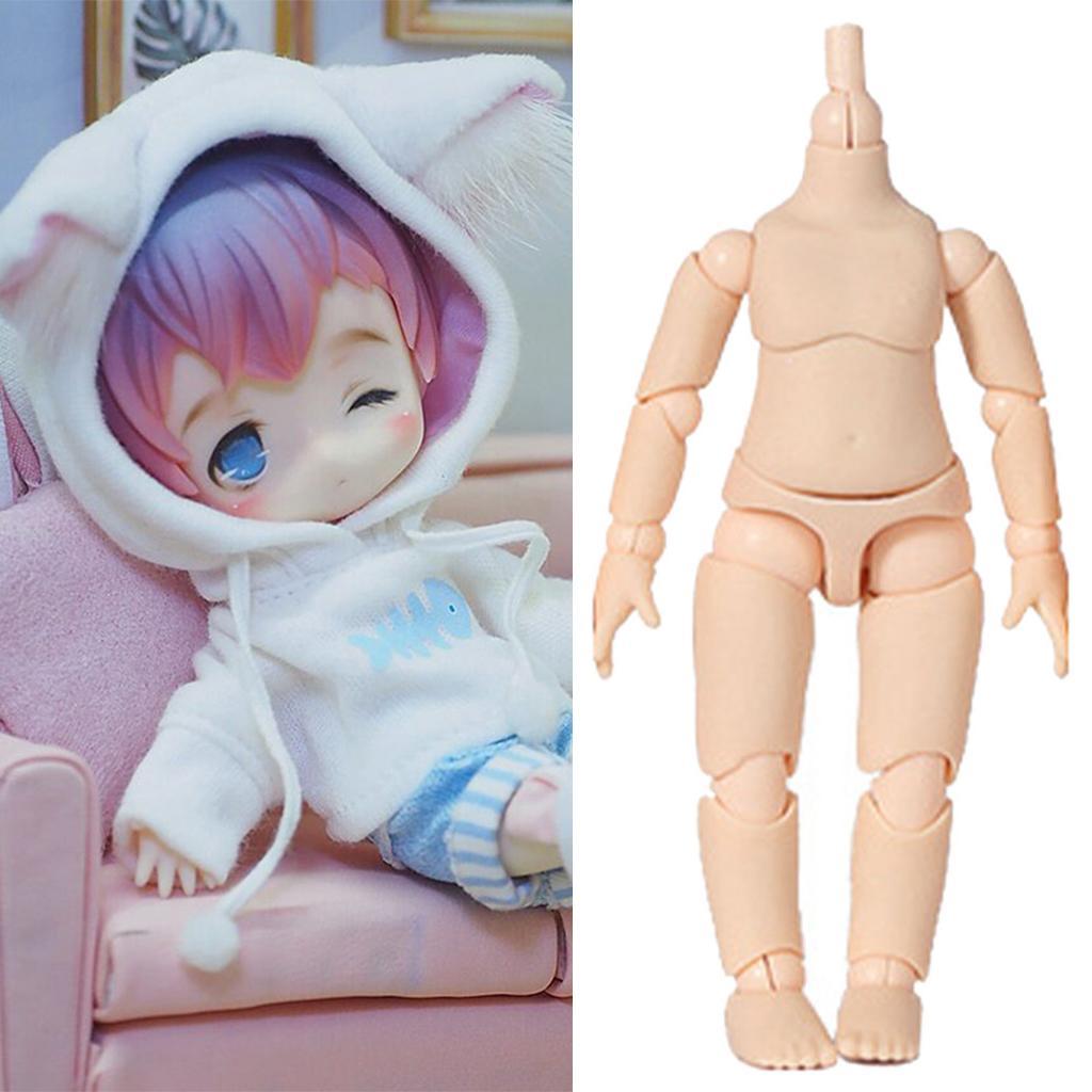 Flexible Jointed BJD Doll Body No Head Kids Toys DIY