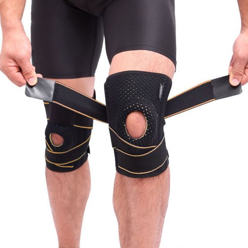 Đai bảo vệ đầu gối AOLIKES A-7908 lò xo đàn hồi trợ lực hỗ trợ dây chằng khớp gối sport knee pad