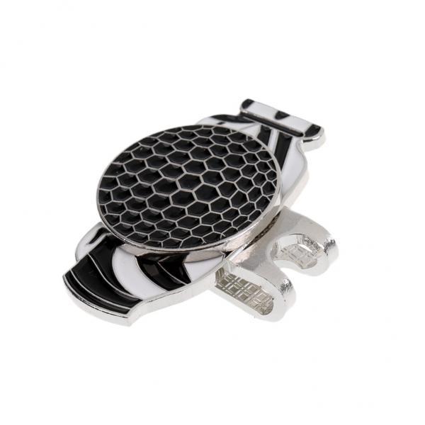2-4pack Alloy Golf Ball Marker with Hat Clip Golf Accessories Black