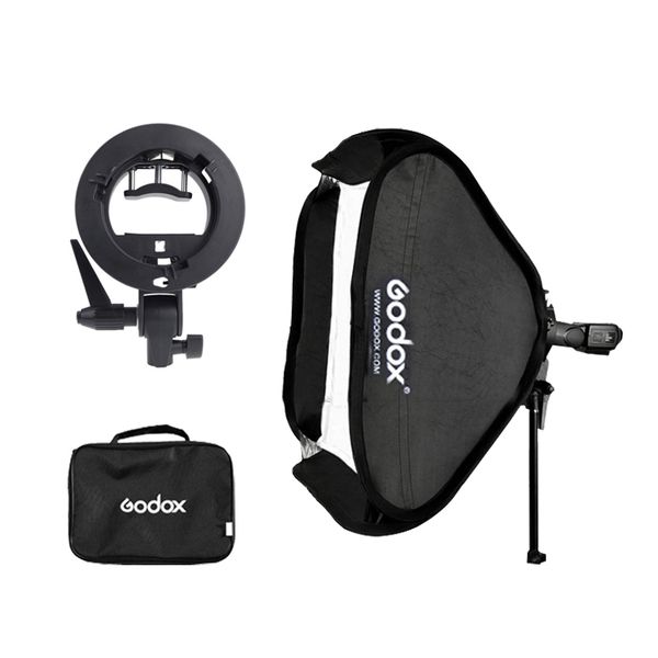 Softbox Flash Godox S type 60 x 60 ngàm Bowen - Hàng Nhập Khẩu