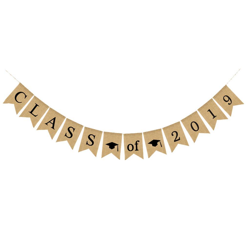 Graduation Banner Class of 2019 Bunting Banner Garland Party Decorations