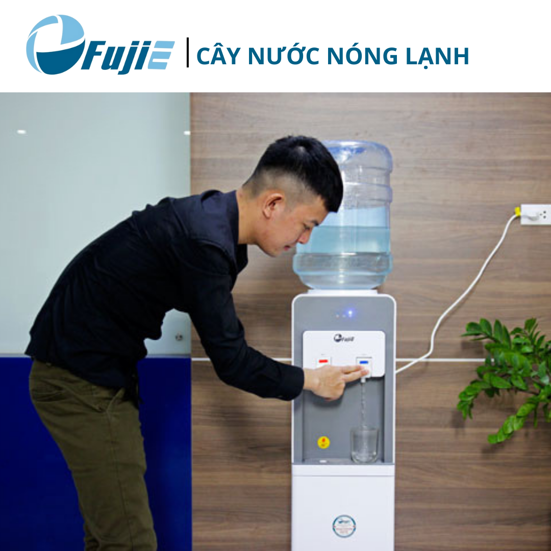 Cây nước nóng lạnh FujiE WD1900E công nghệ làm lạnh bằng chip điện tử đạt tiêu chuẩn quốc tế bảo hành 24 tháng toàn quốc - Hàng chính hãng
