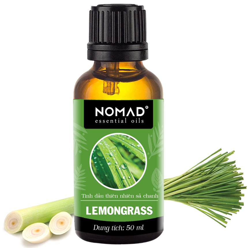 Tinh Dầu Thiên Nhiên Hương Sả Chanh Nomad Essential Oils Lemongrass 30ml