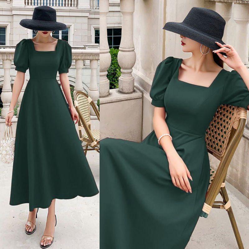 Đầm Maxi Tay Phồng Cao Cấp Loại 1 Đủ Size M-L-XL-XXL