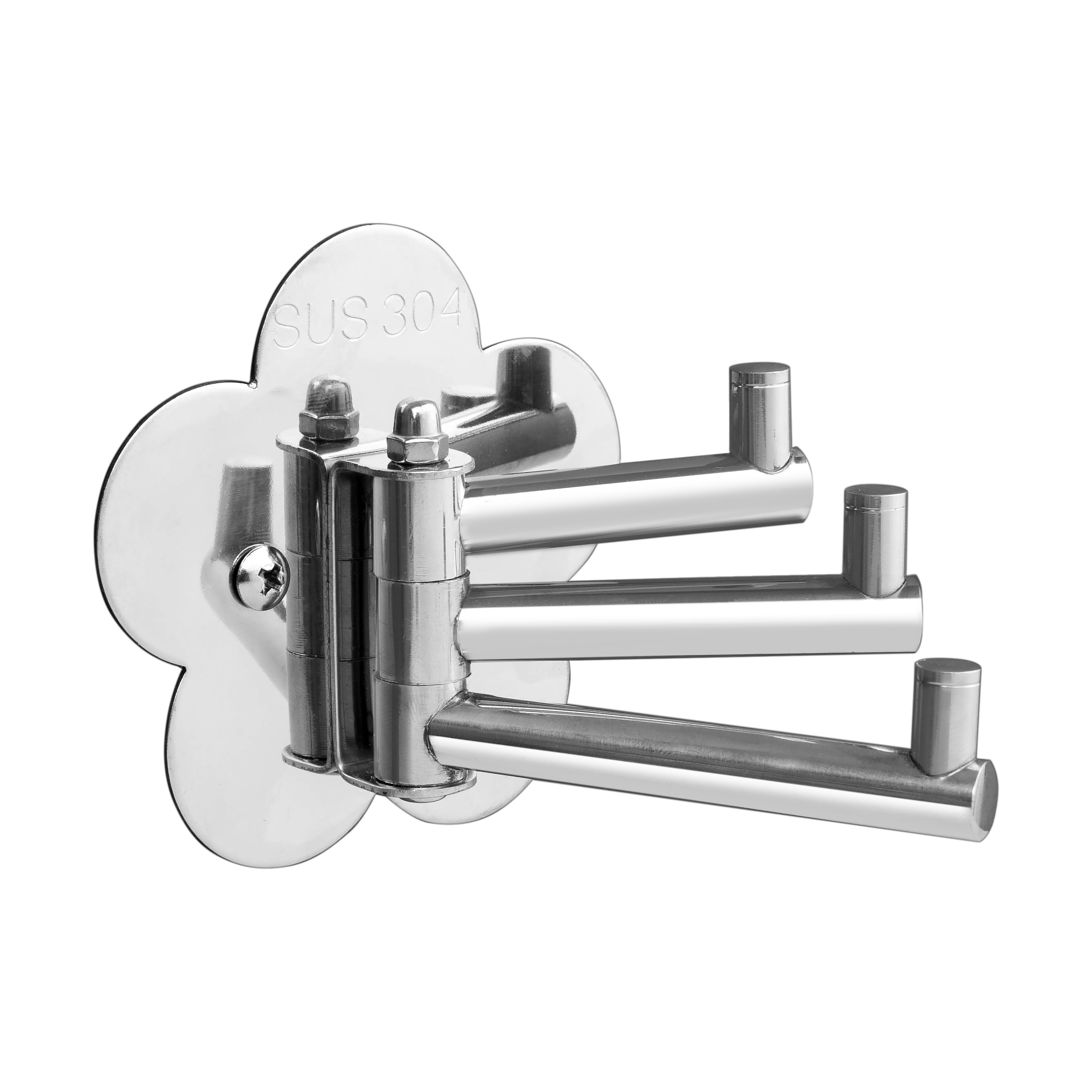 Móc treo áo 3 chấu AIZA inox sus 304 cao cấp