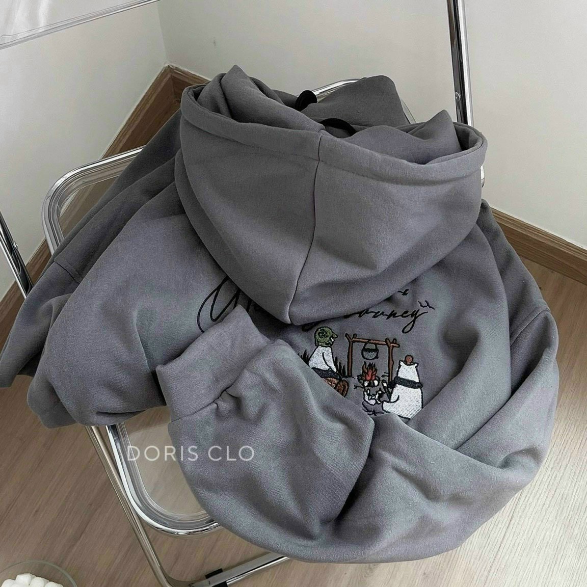 Áo Khoác Nam Nữ Có Nón Mũ 2 Lớp Màu Đen Kiểu Form Rộng Hàn Quốc- Hoodie Chất Nỉ Ngoại Dày Mịn Chống Nắng Và Lạnh Tốt - M