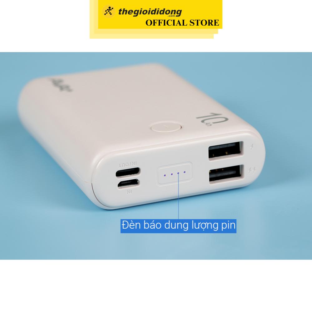 Pin sạc dự phòng Polymer 10000mAh Type C 15W AVA+ JP399 - Hàng Chính Hãng