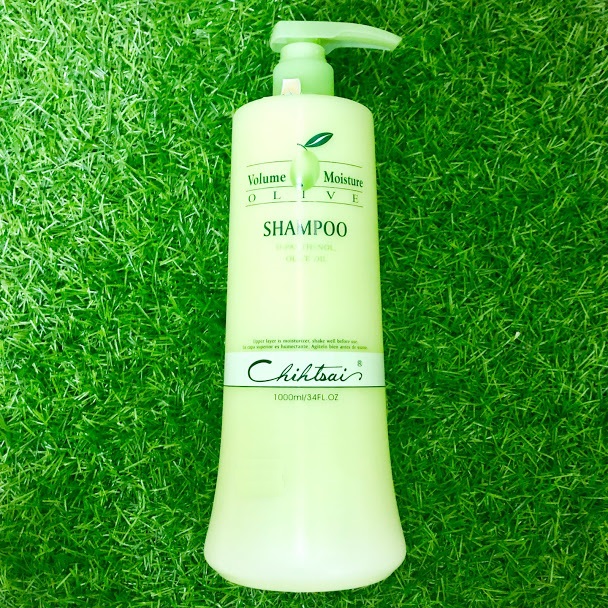 Dầu gội Chihtsai Volume Moisture Olive Shampoo siêu mượt tóc khô 1000ml