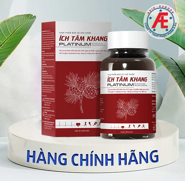 ÍCH TÂM KHANG PLATINUM - Hỗ trợ giảm đau thắt ngực, khó thở do thiếu máu cơ tim