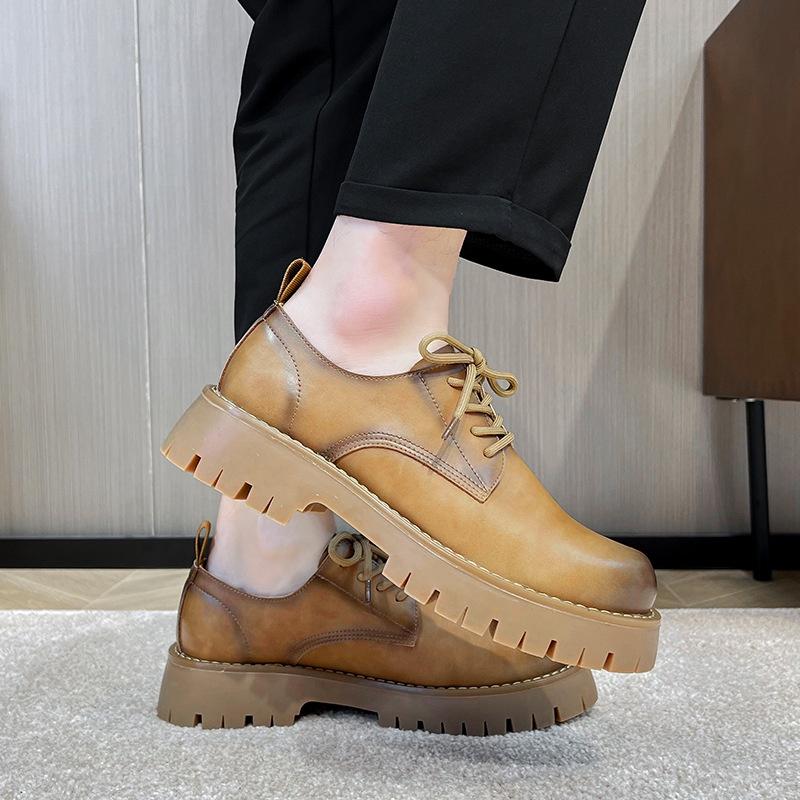 Giày Martin boots màu nâu phong cách của ANH