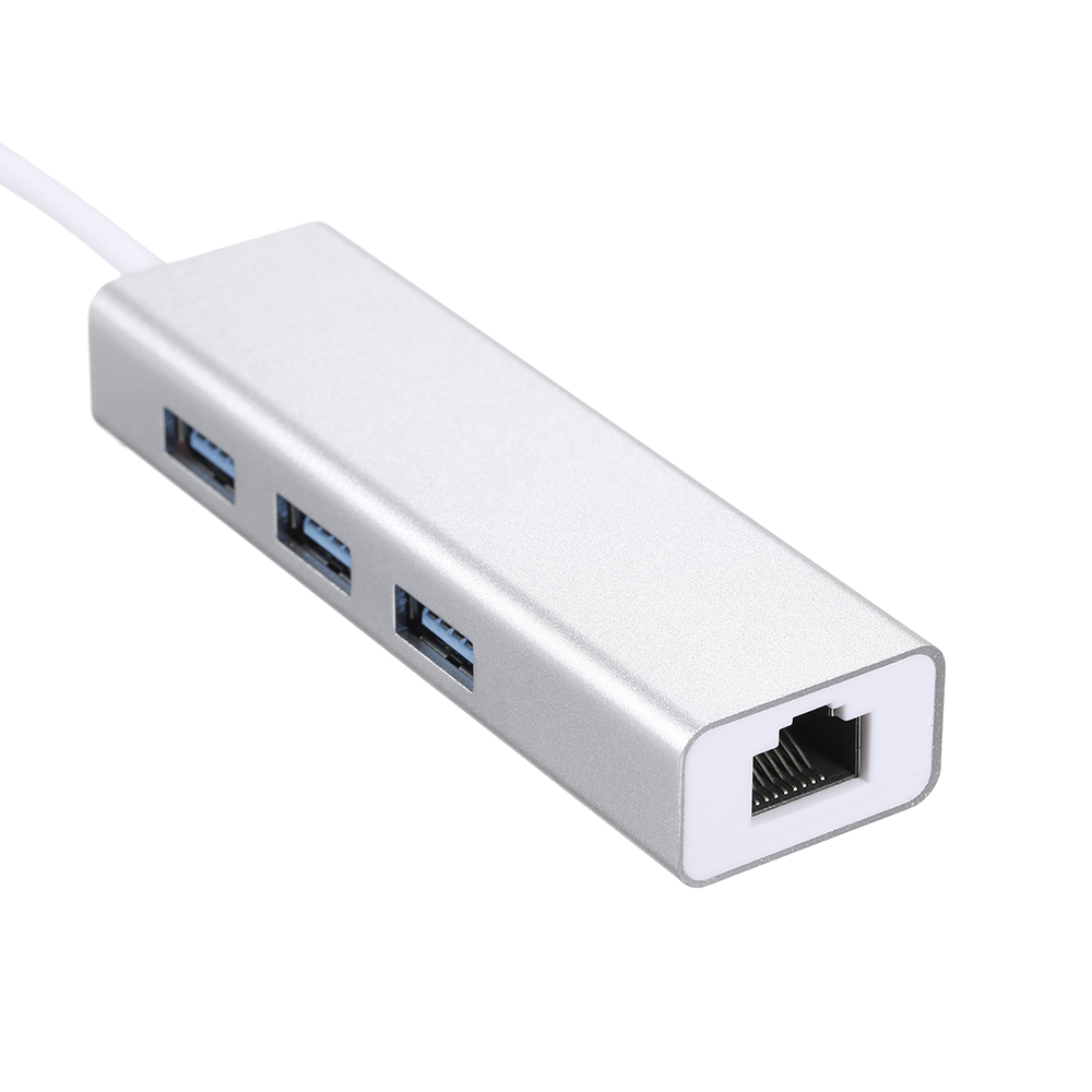 Bộ Chuyển Đổi Thẻ Mạng Cổng USB3.0 Hub 3 Sang Ethernet LAN RJ45 Cho Máy Tính Xách Tay