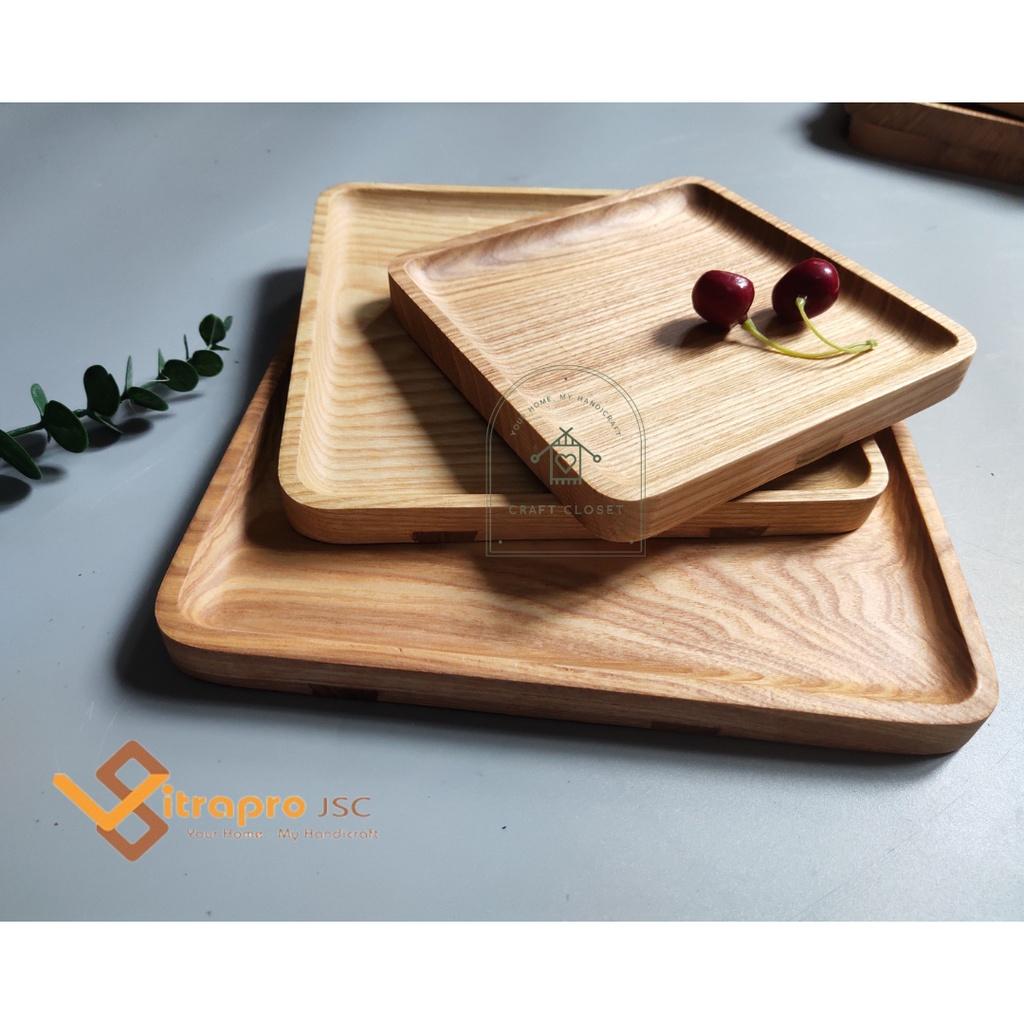 Set Khay Gỗ Tần Bì Decor, Đựng Hoa Quả, Trà Bánh Siêu Xinh