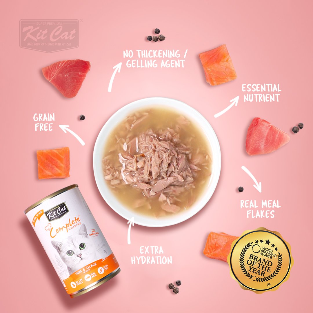 [ Thùng 24 lon ] Pate Kit Cat Complete Cuisine cho mèo mọi lứa tuổi lon 150g