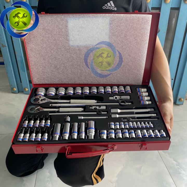 Bộ tuýp Kingtony 9063MR 62 chi tiết hệ mét 1/4 + 3/8 +1/2