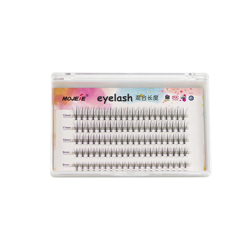 Mi chùm katun moje mix size sợi mi nhẹ mềm độ cong đẹp. 1 khay đủ độ dài từ 8 đến 12mm