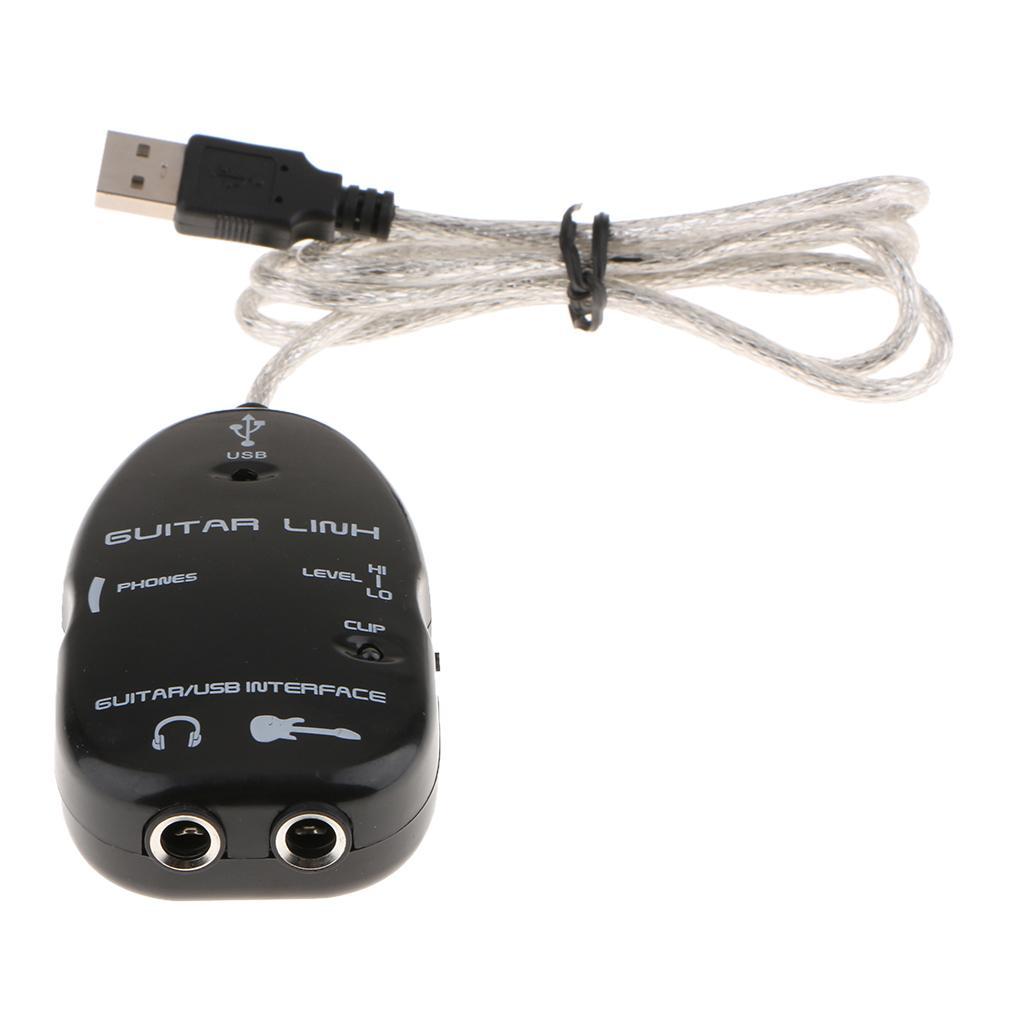 USB Guitar Cable  USB Recording Computer Recording Cable for PC