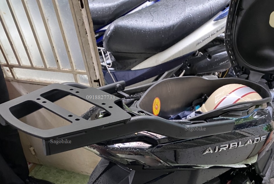 Thùng xe Airblade 2022, thùng Givi E450N và baga givi SR Air Blade 160