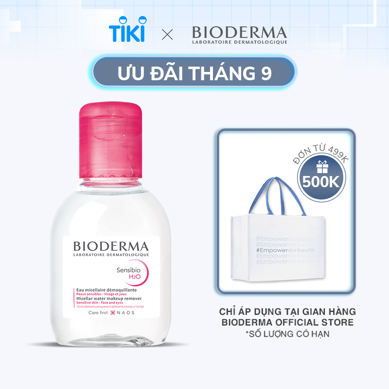 Dung dịch làm sạch và tẩy trang công nghệ Micellar Bioderma Sensibio H2O - 100ml