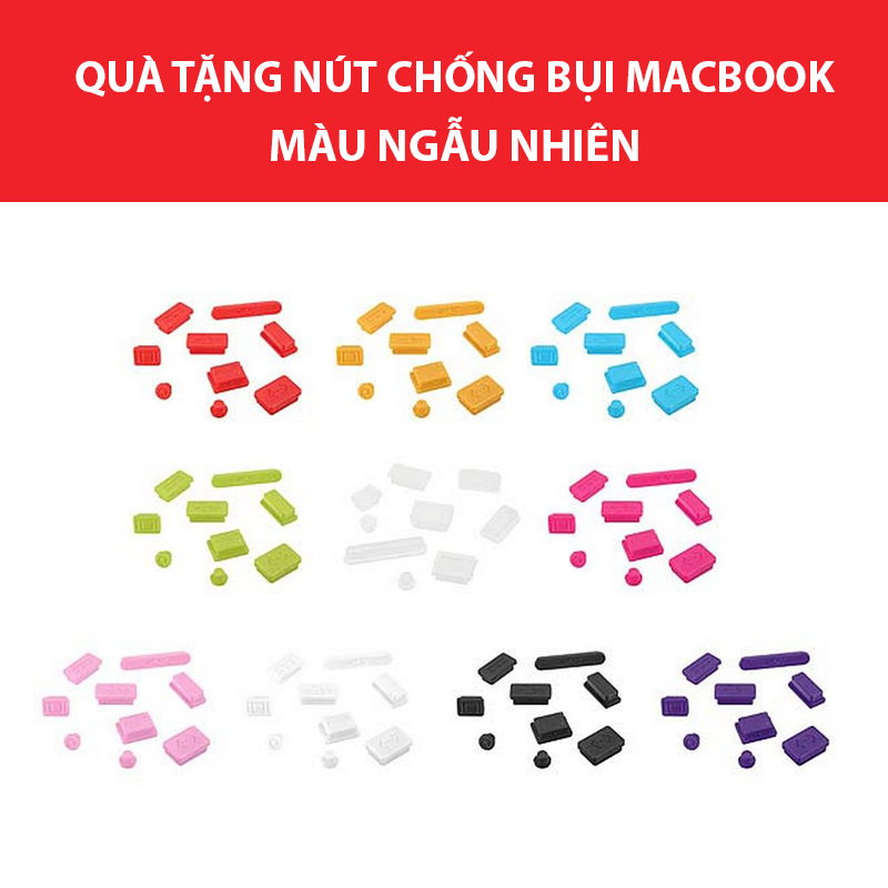 COMBO 3in1 Case, ốp kèm phủ phím cho Macbook - Màu Hồng Pastel (Tặng Kèm Nút Chống Bụi) - Hàng chính hãng SMTech