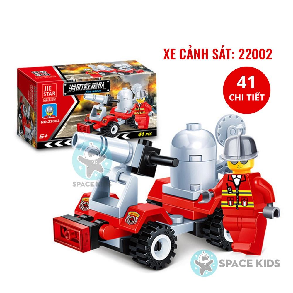 Đồ chơi Xếp hình Lego city minifigures cho bé chủ đề Cứu hỏa từ 31 đến 41 chi tiết chất liệu nhựa ABS