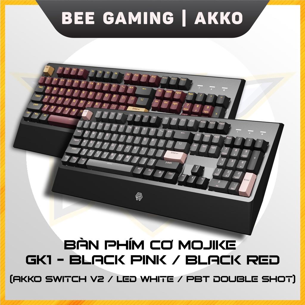 Bàn phím cơ chính hãng AKKO Mojike - GK1 Black Pink (Led White / AKKO Switch v2