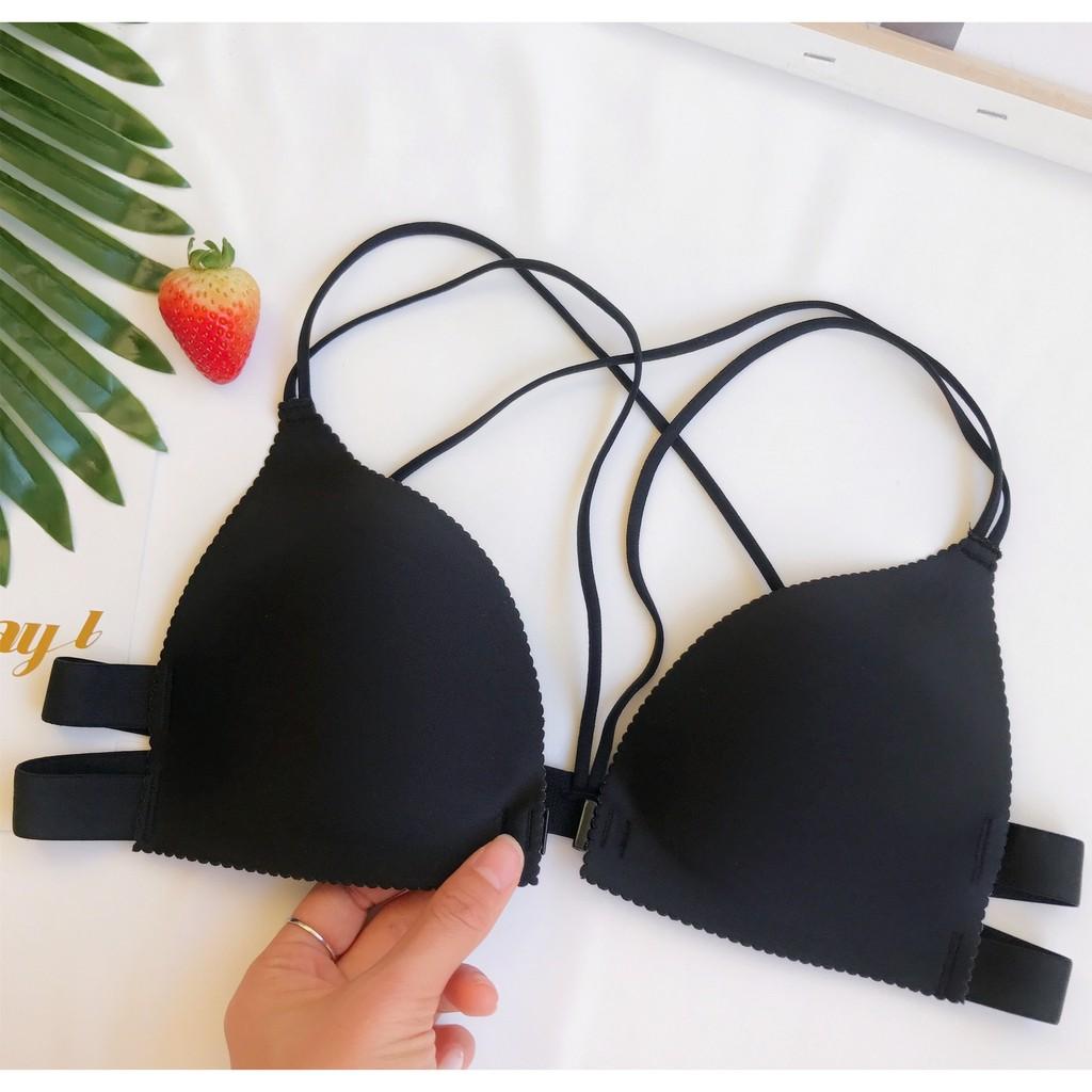 Bra Áo bra đúc su cài trước đệm bàn tay nâng ngực đẹp - Áo ngực - Áo lót - A810