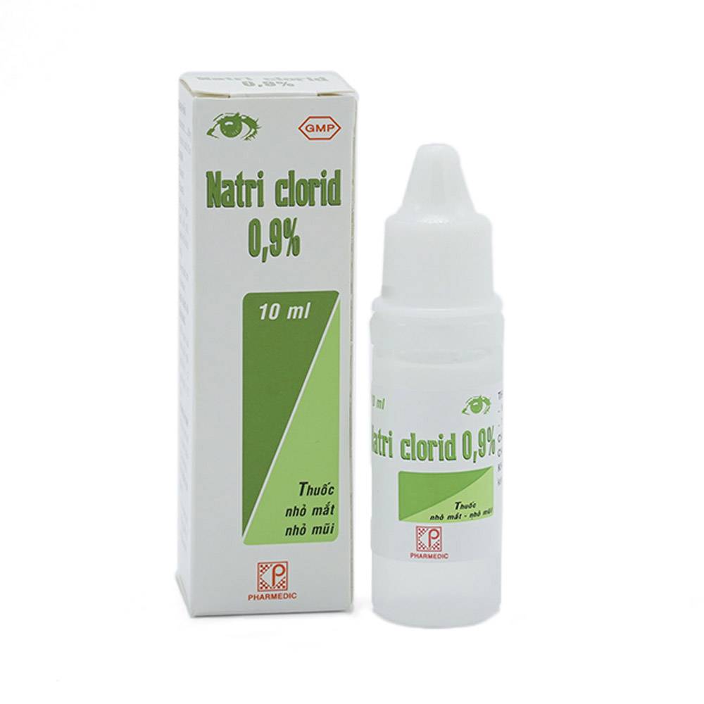Thuốc nhỏ mắt, mũi Natri Clorid 0.9%