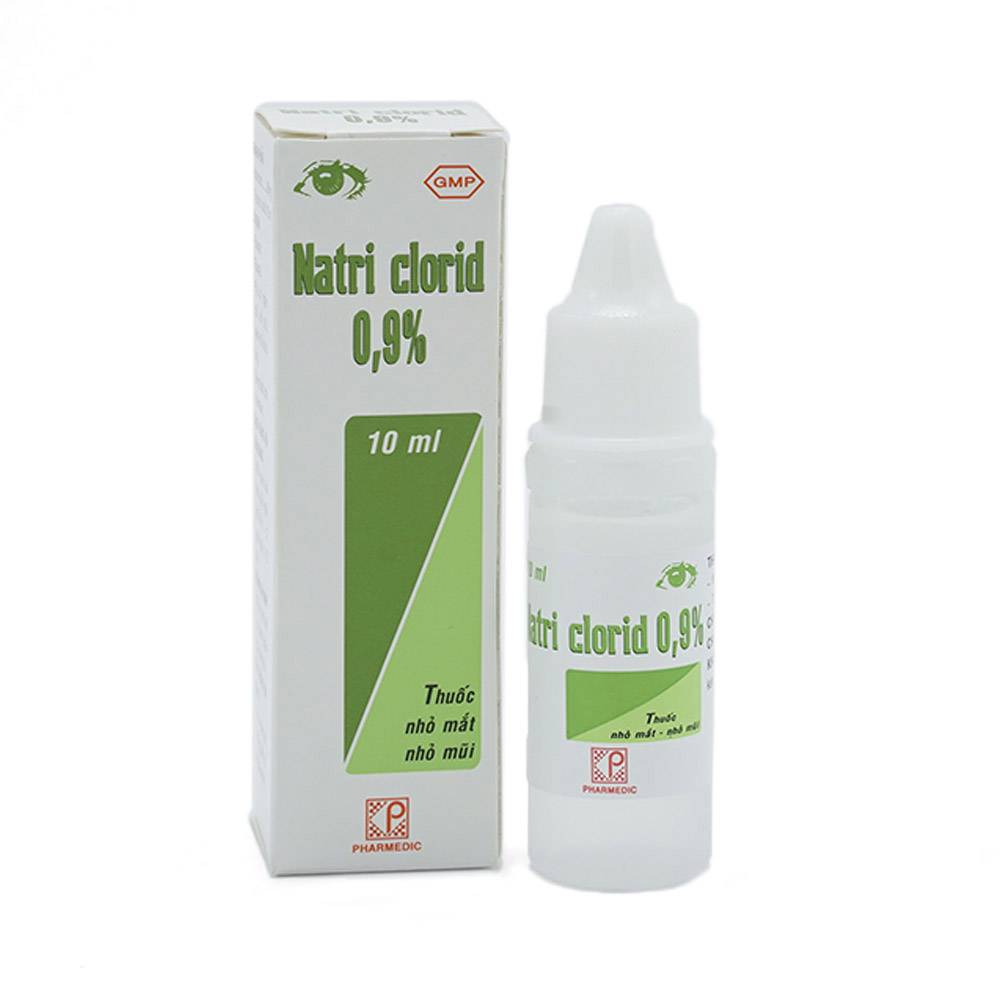 [Combo 2 Lốc x 10 Chai ] Thuốc nhỏ mắt, mũi Natri Clorid 0.9% (2 Lốc x  10 chai x 10ml)