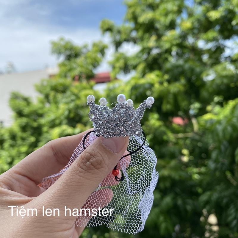 mũ nón cô dâu chú rể cho hamster