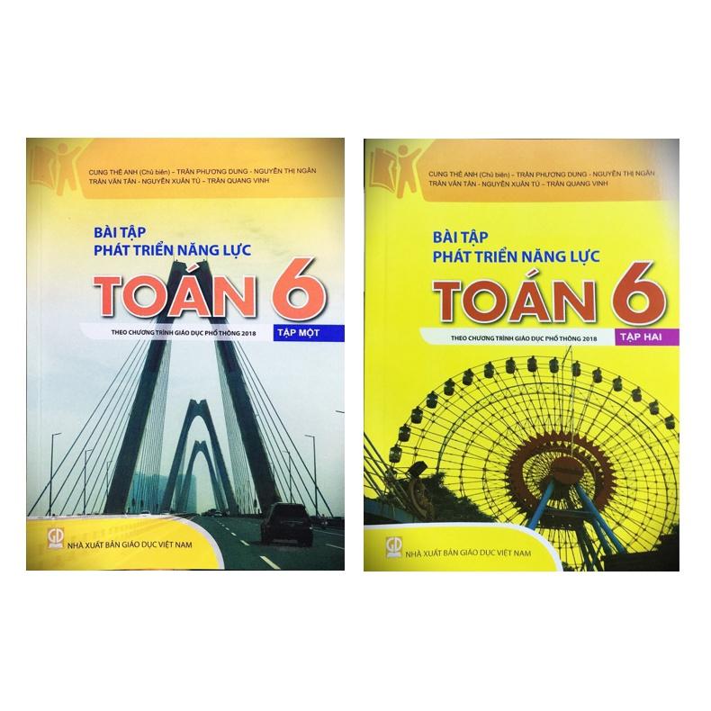 Sách - Bài tập phát triển năng lực toán 6 (ập 1 + tập 2) - Theo chương trình giáo dục phổ thông 2018