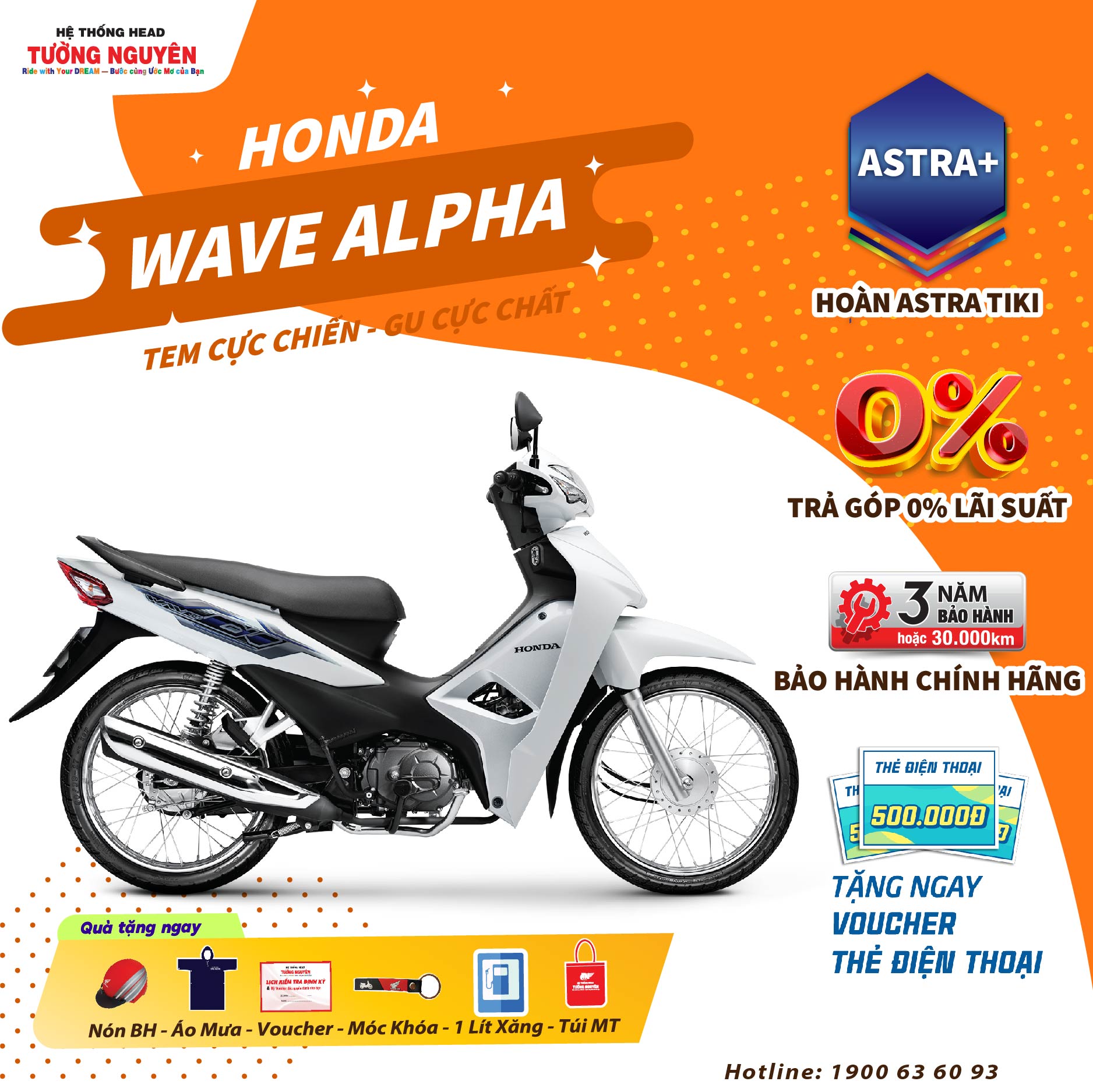 Xe máy Honda Wave Alpha 2024 Phiên bản Tiêu Chuẩn