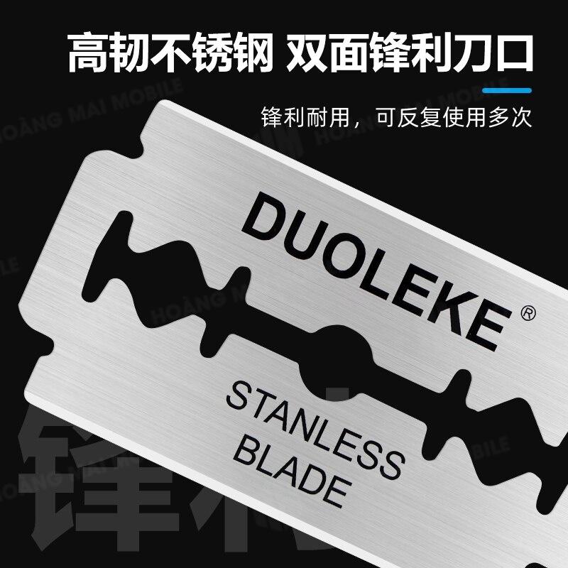 Dao lam DUOLEKE Stanless blade( Hộp 10 lưỡi)