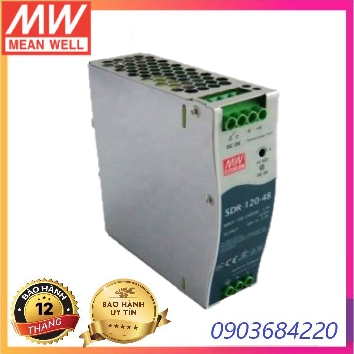 Nguồn Meanwell SDR-120-48 Hàng nhập khẩu
