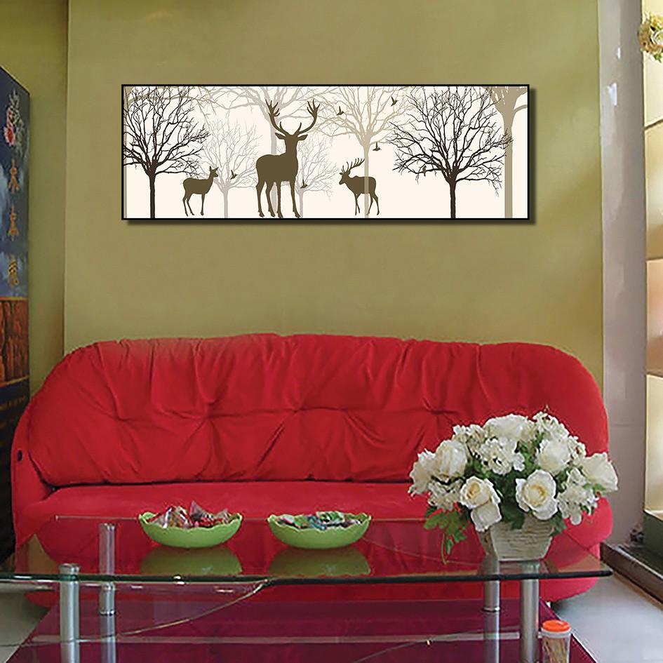 Tranh canvas khổ lớn - tranh nghệ thuật treo tường Thế Giới Tranh Đẹp - Q31C-60x180cm