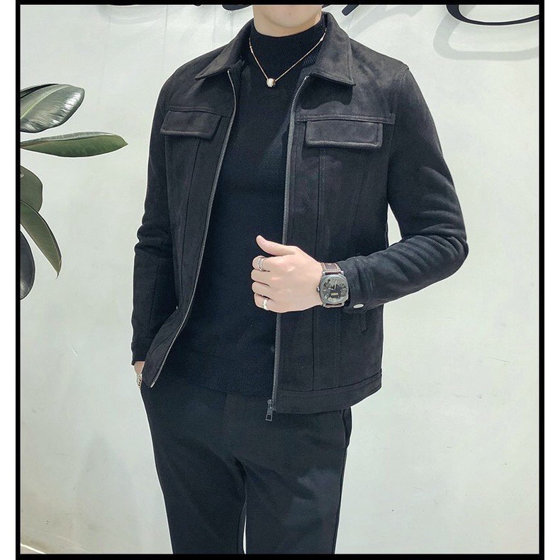 ÁO KHOÁC DA LÓT LÔNG TÚI HỘP AD032